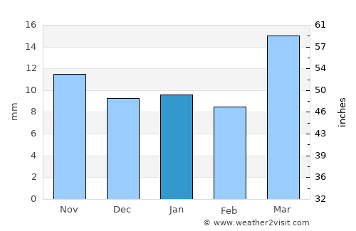 Medora average rain in January
