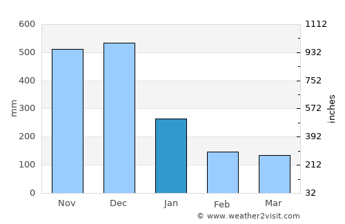 Mercedes average rain in January