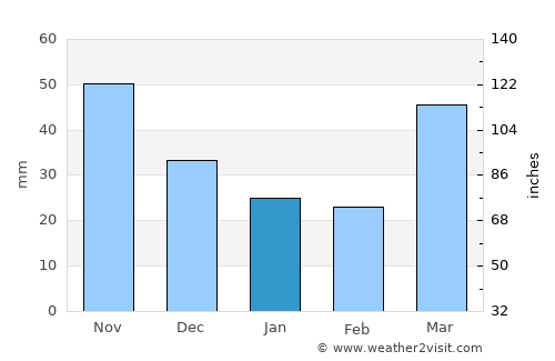 Merrill average rain in January