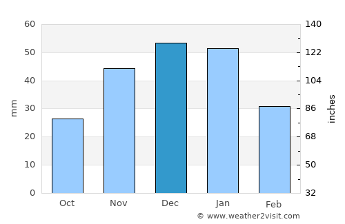 Merritt average rain in December