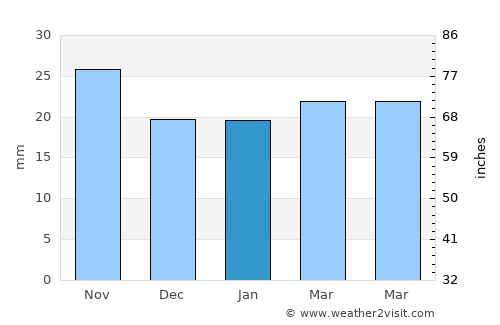 Mertzon average rain in January