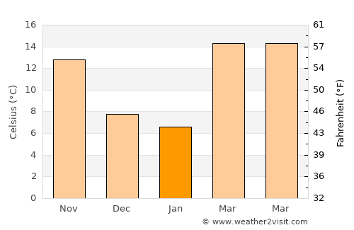 Mertzon average temperature in January