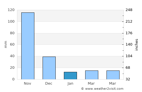Mexico average rain in January