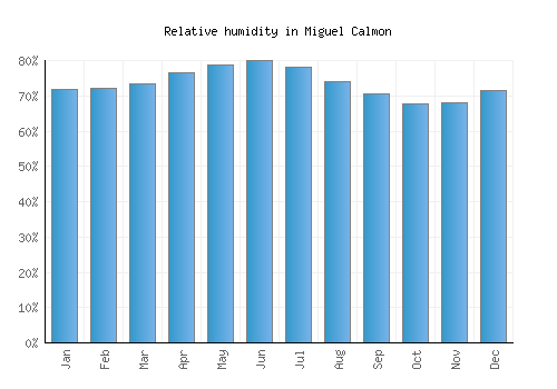 Miguel Calmon relative humidity averages