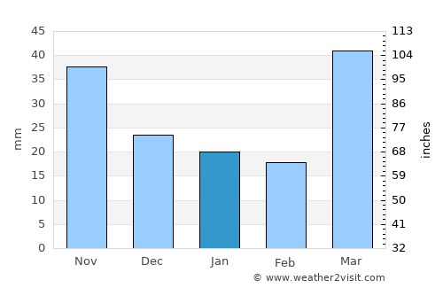 Milaca average rain in January