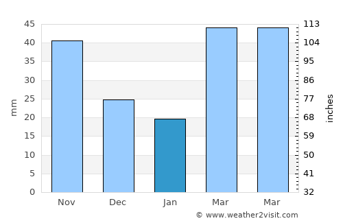 Minnetonka average rain in January