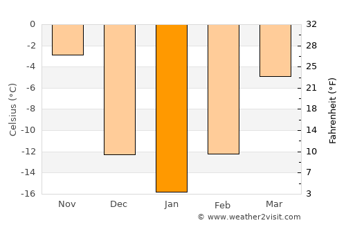 Minnewaukan average temperature in January