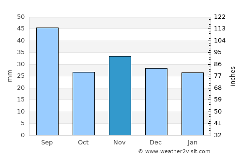 Mironeasa average rain in November