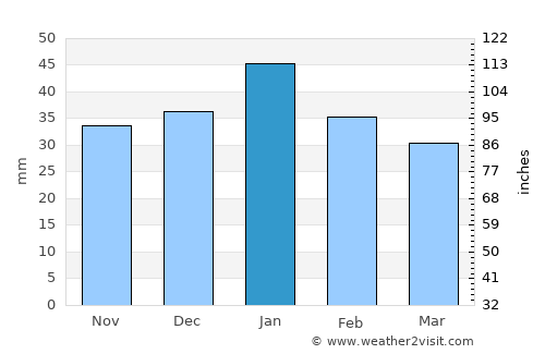 Mojave average rain in January
