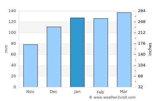 Morgan average rain in January
