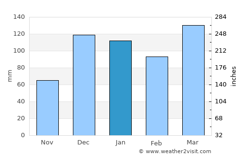 Morogoro average rain in January