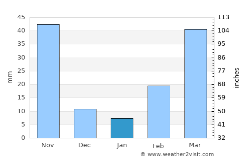 Morrelgonj average rain in January