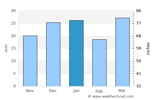 Morris average rain in January