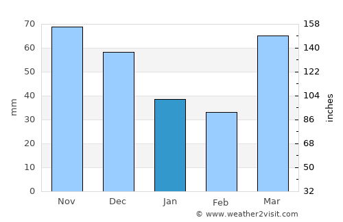 Morris average rain in January