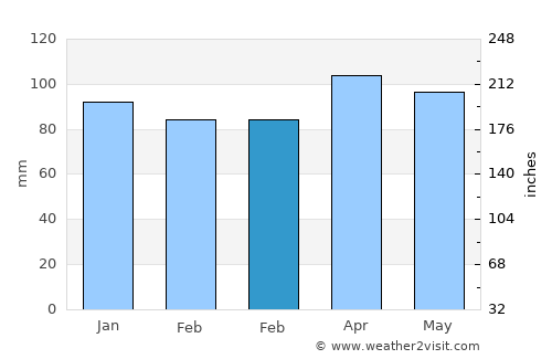 Mount Sinai average rain in February