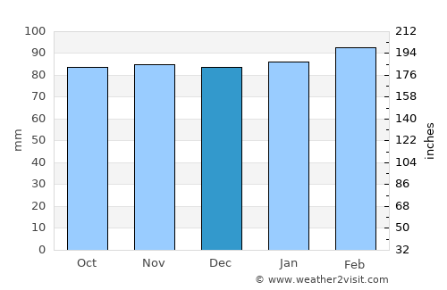 Mountain City average rain in December