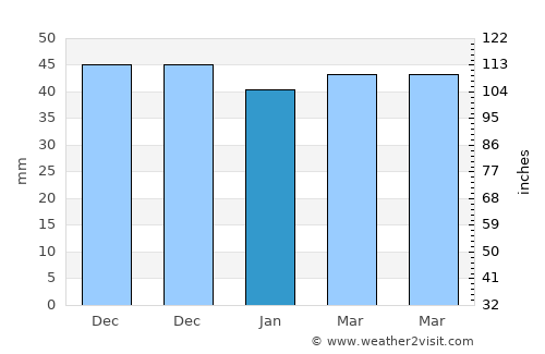 Moya average rain in January