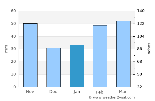 Muan average rain in January