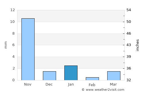 Mundra average rain in January