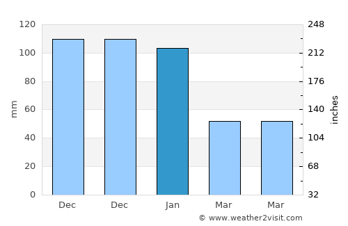 Mut average rain in January