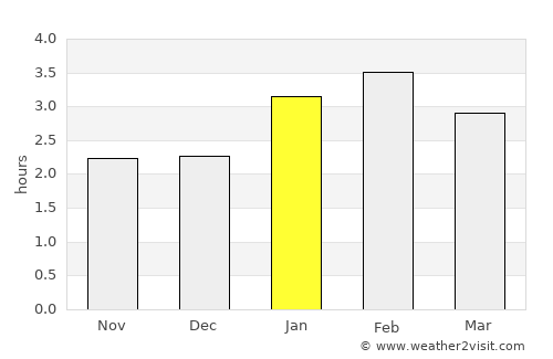 Mutis average rain in January