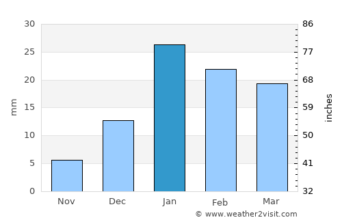 Muzaffarnagar average rain in January