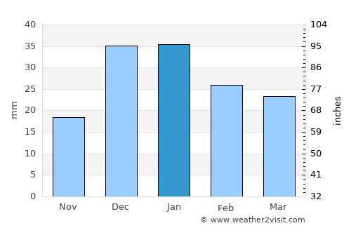 Nacozari Viejo average rain in January