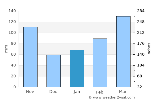 Nakamura average rain in January