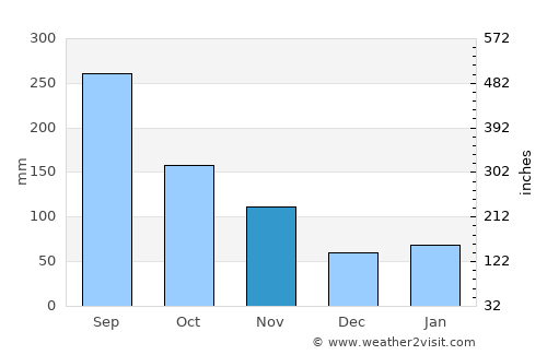 Nakamura average rain in November