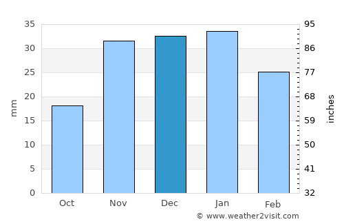 Nampa average rain in December