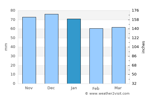 Nancy average rain in January