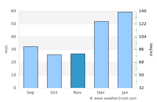 Narang average rain in November