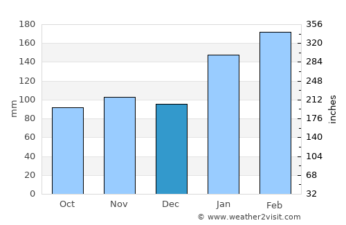 Narara average rain in December