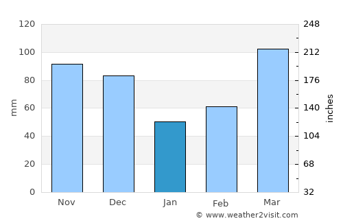 Nashville average rain in January