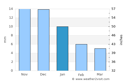 Nasrullahganj average rain in January