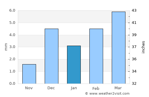 Naushahro Fīroz average rain in January