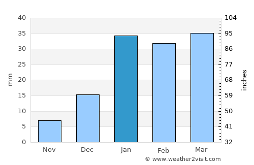Nawāshahr average rain in January