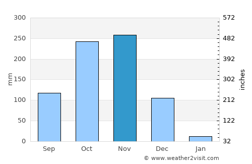 Nāyudupeta average rain in November
