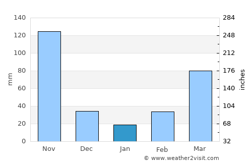 Nebbi average rain in January