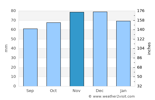 Neerpelt average rain in November