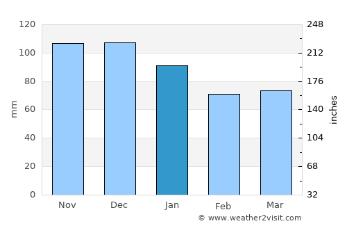 Nefsipiraziz average rain in January