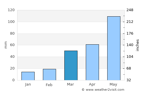 Nelson average rain in March