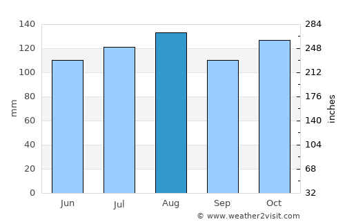 Nelson average rain in August
