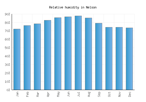 Nelson relative humidity averages