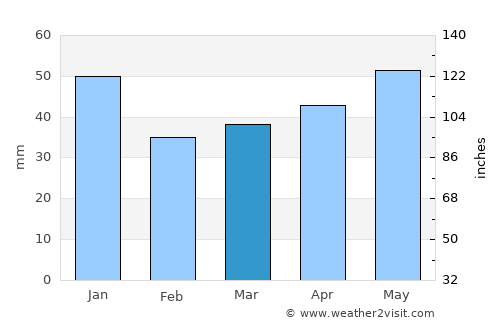 Neman average rain in March