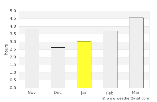 Nesebar average rain in January