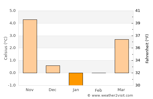 Neubrandenburg average temperature in January