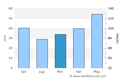 Neubrandenburg average rain in March