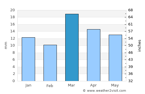 Neuquén average rain in March
