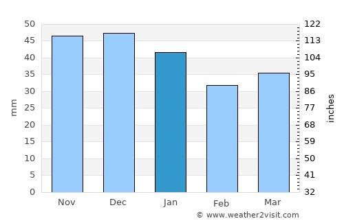 Neuruppin average rain in January